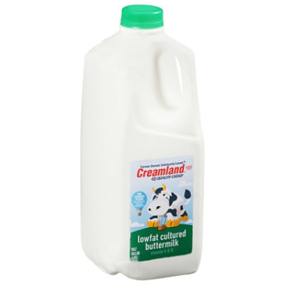 Creamland Lowfat Cultured Buttermilk Container - 0.5 Gallon - Image 2