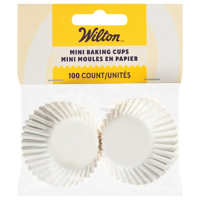 Wilton Baking Cups Mini Muffin White - 100 Count - Image 2
