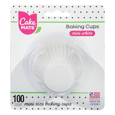 Cake Mate Baking Cups White Mini - 100 Count - Image 3