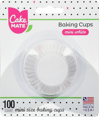 Cake Mate Baking Cups White Mini - 100 Count - Image 2