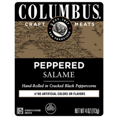 Columbus Salame Peppered - 4 Oz