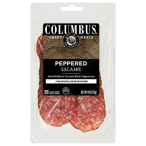 Columbus Salame Peppered - 4 Oz