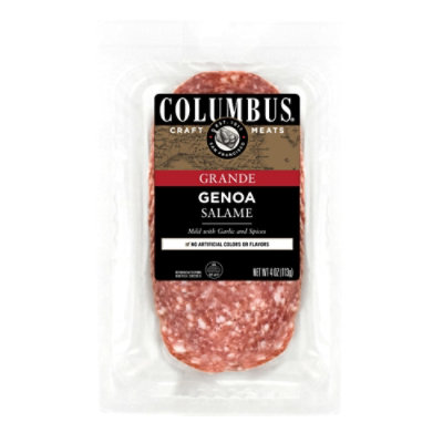 Columbus P/S Genoa Salami - 4 Oz