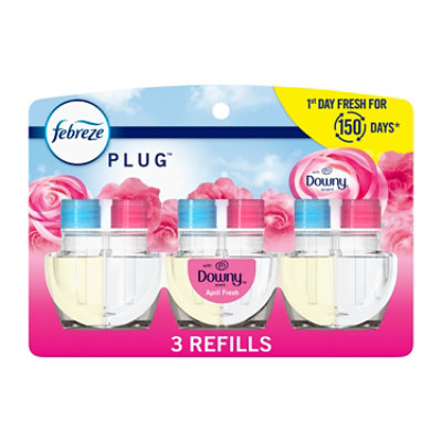 Febreze Plug Downey April Fresh Refill 3 Count - 2.63 Oz - Image 1