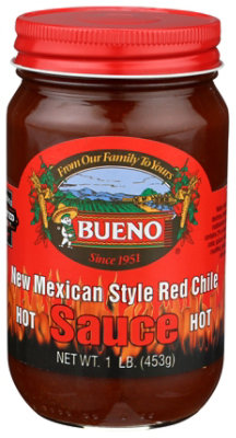 Bueno Sauce New Mexican Style Red Chile Hot Jar - 16 Oz - Image 1