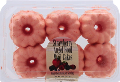 Olsons Baking Company Strawberry Angel Food Mini Cakes - 11 Oz. - Image 2