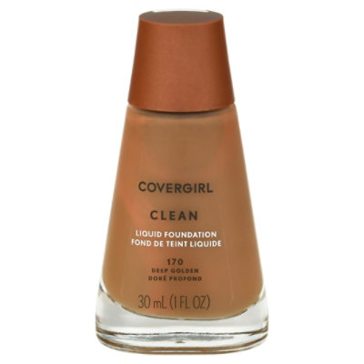 COVERGIRL Clean 170 Deep Golden Liquid Foundation - 1 Fl. Oz. - Image 3