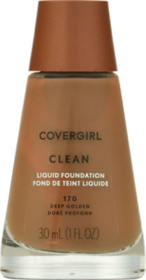 COVERGIRL Clean 170 Deep Golden Liquid Foundation - 1 Fl. Oz. - Image 2
