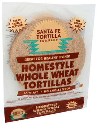 Santa Fe Tortilla Company Tortillas Whole Wheat Homestyle Bag - 24 Oz - Image 4