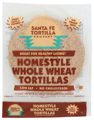 Santa Fe Tortilla Company Tortillas Whole Wheat Homestyle Bag - 24 Oz - Image 1