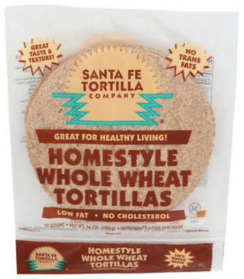 Santa Fe Tortilla Company Tortillas Whole Wheat Homestyle Bag - 24 Oz - Image 3