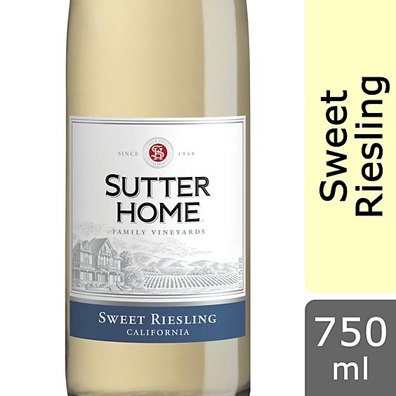 Sutter Home Sweet Riesling White Wine Bottle - 750 Ml