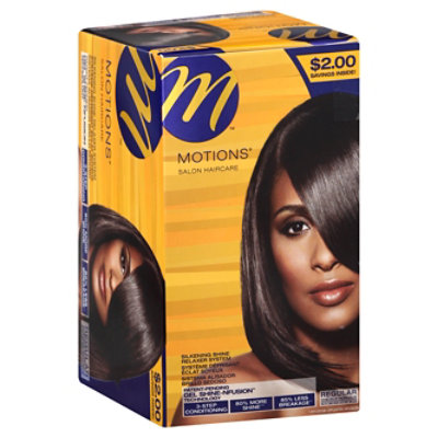 Motions Salon Haircare Relaxer System Silkening Shine Regular - Each