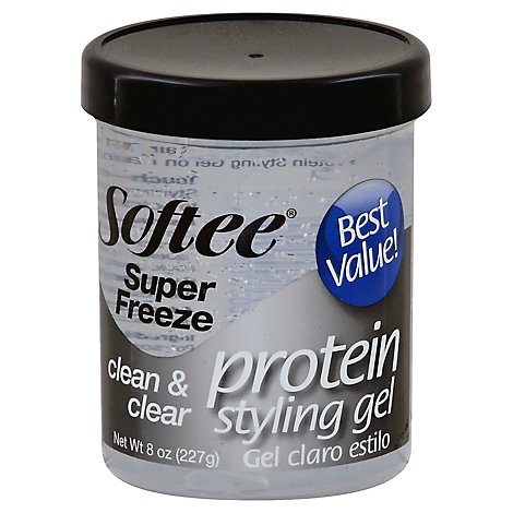 Softee Styling Gel Protein Super Freeze - 8 Oz