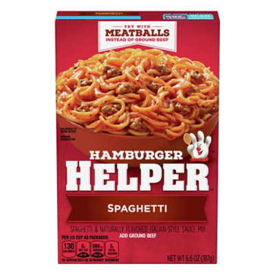 Betty Crocker Hamburger Helper Spaghetti Box - 6.6 Oz