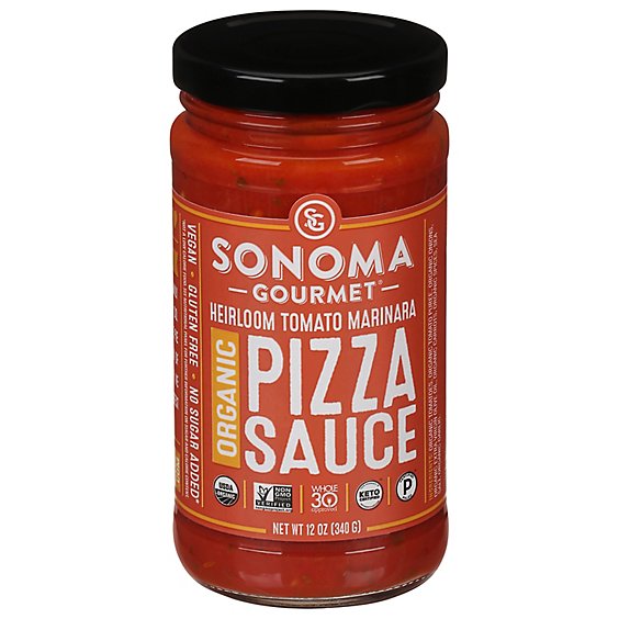 Sonoma Gourmet Pizza Sauce Plum Tomato Marinara Jar - 12 Oz