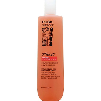 RUSK Sensories Shampoo Moist Hydrating Sunflower and Apricot - 13.5 Fl. Oz. - Image 2