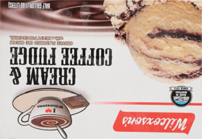 Wilcoxson's Cream & Coffee Fudge Ice Cream - 0.5 Gallon - Image 5