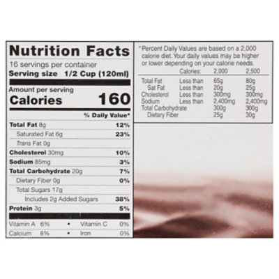 Wilcoxson's Cream & Coffee Fudge Ice Cream - 0.5 Gallon - Image 3