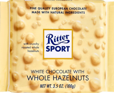 Ritter Sport White Chocolate With Whole Hazelnuts - 3.5 Oz - Image 2