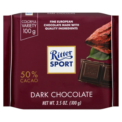 Ritter Sport Dark Chocolate - 3.5 Oz