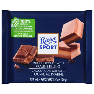 Ritter Sport Dark Chocolate WithMarzipan - 3.5 Oz