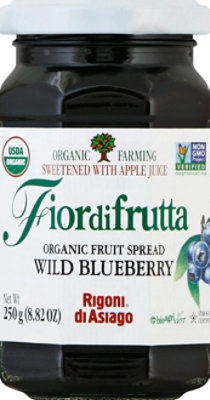 Rigoni Di Asiago Fiordifrutta Fruit Spread Organic Wild Blueberry - 8.82 Oz - Image 2