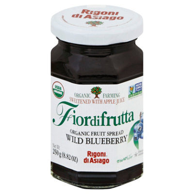 Rigoni Di Asiago Fiordifrutta Fruit Spread Organic Wild Blueberry - 8.82 Oz - Image 1