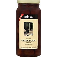 Krinos Imported Greek Black Olives - 16 Oz - Image 2