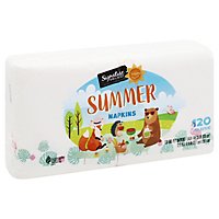 Signature SELECT/Home Napkins 1-Ply Seasonal Summer Wrapper - 120 Count - Image 1