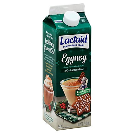 LACTAID Eggnog 1 Quart - 946 Ml - Image 1