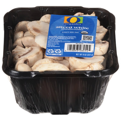 O Organics Mushrooms White Sliced - 8 Oz - Image 2