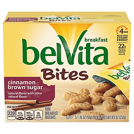 belVita Cinnamon Brown Sugar Mini Breakfast Biscuit Bites - 8.8 Oz - Image 3