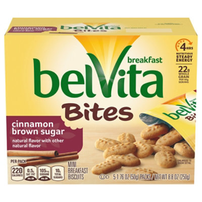 belVita Cinnamon Brown Sugar Mini Breakfast Biscuit Bites - 8.8 Oz