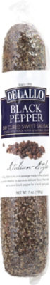 Delallo Dry Sausage Black Pepper - 7 Oz - Image 2