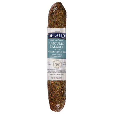 Delallo Dry Sausage Italian Herb - 7 Oz