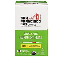 San Francisco Bay Coffee Organic Arabica Gourmet Single Serve Cup Rainforest Blend - 12 Count
