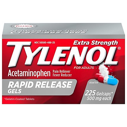 Tylenol Es Rap Rel Gel - 225 Count - Image 1