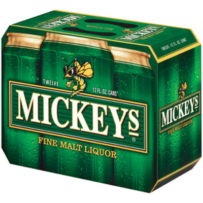 Mickeys Beer American Style Malt Liquor 5.6 ABV Cans 1212 Fl. Oz