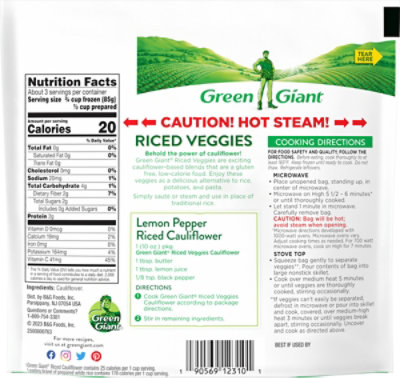 Green Giant Riced Veggies Cauliflower - 10 Oz - Image 6