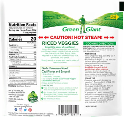 Green Giant Riced Veggies Cauliflower & Broccoli - 10 Oz - Image 6