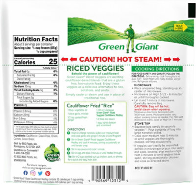 Green Giant Riced Veggies Cauliflower Medley - 10 Oz - Image 6