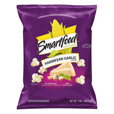 Smartfood Popcorn Parmesan Garlic Flavored - 7 Oz