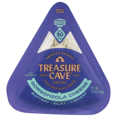 Treasure Cave Gorgonzola Wedge Cheese - 5.50 Oz - Image 1