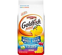 Pepperidge Farm Goldfish Crackers Baked Snack Whole Grain Cheddar Colors - 6.6 Oz
