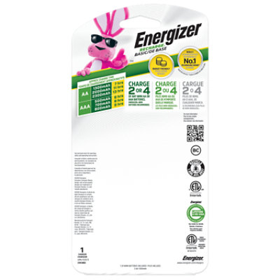 Energizer Recharge Basic Charger For NiMH Rechargeable AA And AAA Batteries - Each - Image 2