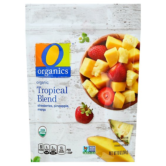O Organics Organic Tropical Blend Strawberries Pineapple Mango - 10 Oz