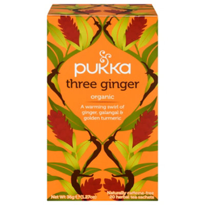 Pukka Herbal Tea Organic Three Ginger - 20 Count - Image 3