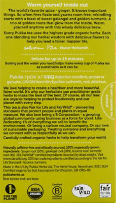 Pukka Herbal Tea Organic Three Ginger - 20 Count - Image 5