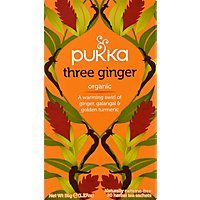 Pukka Herbal Tea Organic Three Ginger - 20 Count